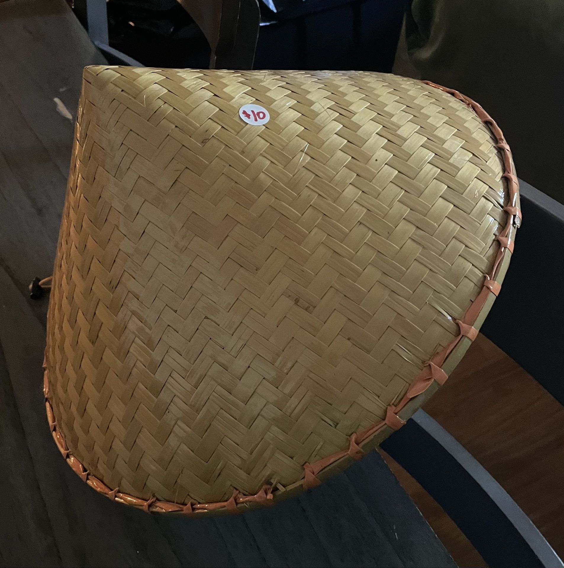 Chinese Bamboo Coolie Hat for Men Women Natural