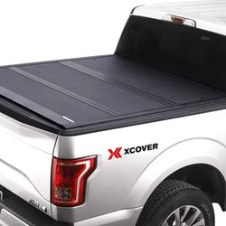 XCOVER Hard Folding Low Profile Truck Bed Tonneau Cover, Compatible With 2016-2023 Tacoma 6' Bed (72")