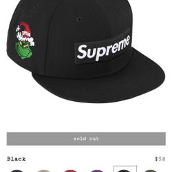 Supreme X Grinch Navy Hat 