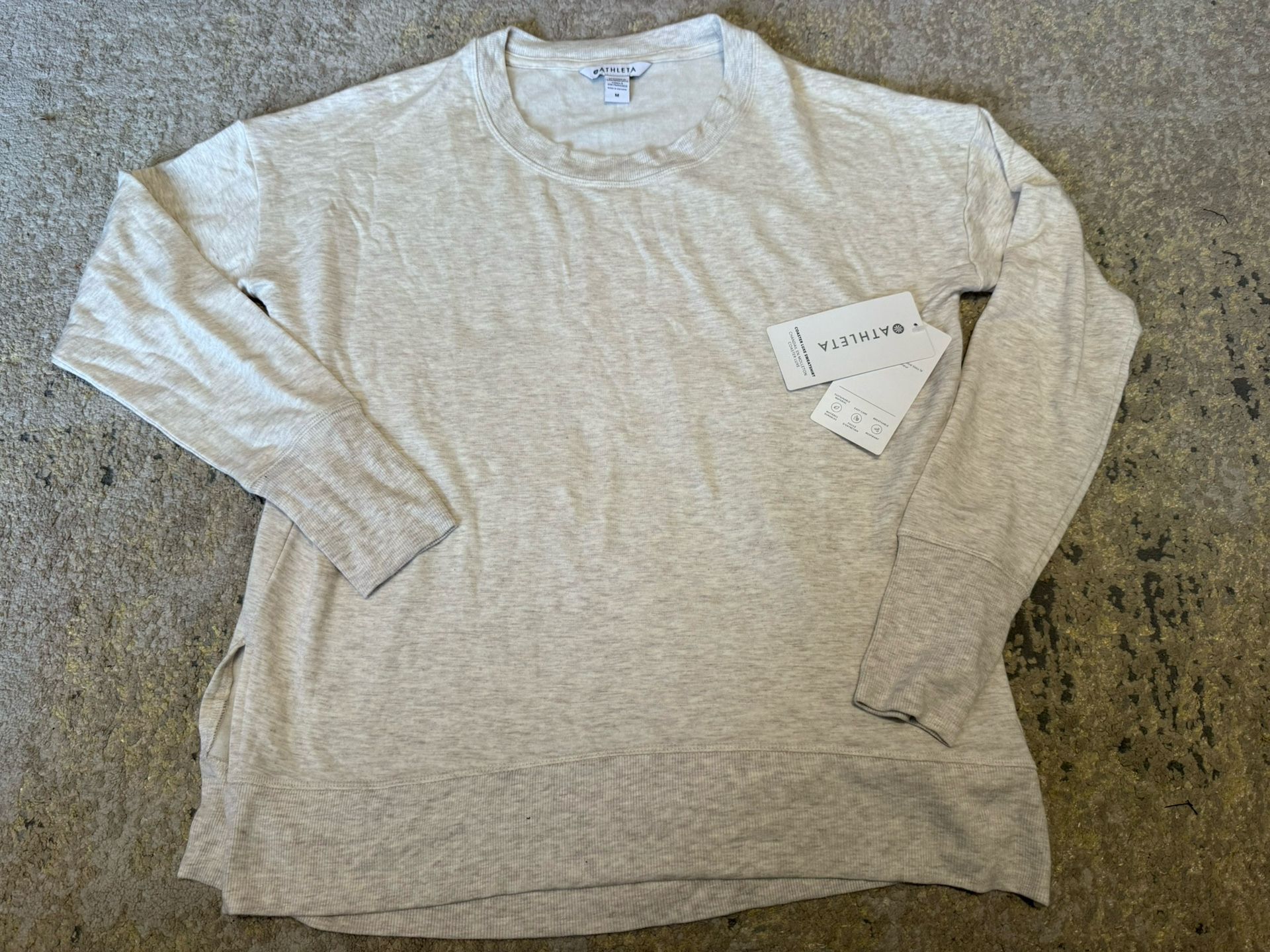 Brand New Woman’s Athleta Brand Coaster Luxe Sweatshirt Size Medium, Not Nike, Lulu Lemon