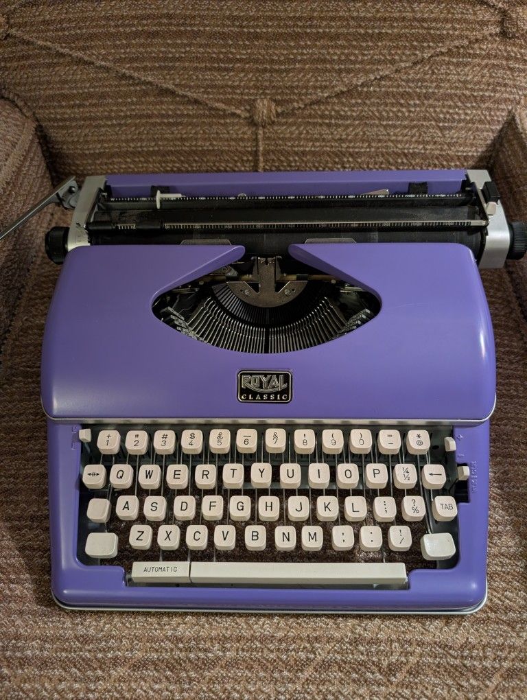 Purple Royal Classic Typewriter