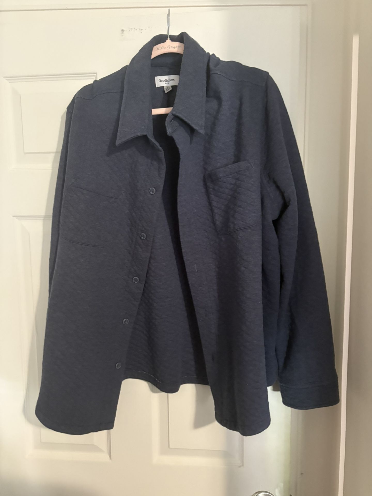 Men’s Button-Up Sweatshirt Size XXL