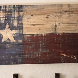 Texas flag Picture on Wood