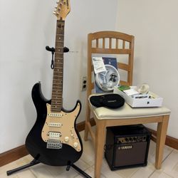 Yamaha Electric Guitar And Amp