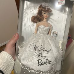1961 fashion reproduction redhead bride Barbie