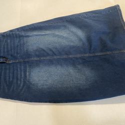 “Jeans” Brand Long Denim Skirt With Slit Her N The Back Size 4