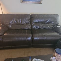 Sofa With 2 Recliners 