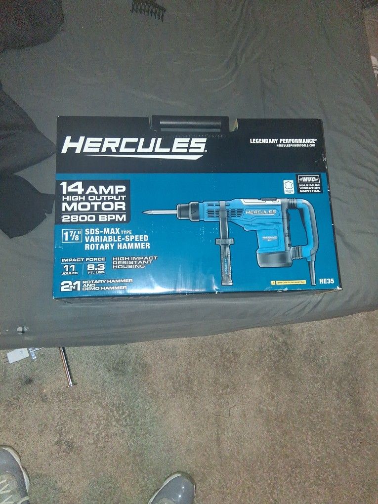 Hercules 14amp High Motor 2800 Bpm Rotary Hammer