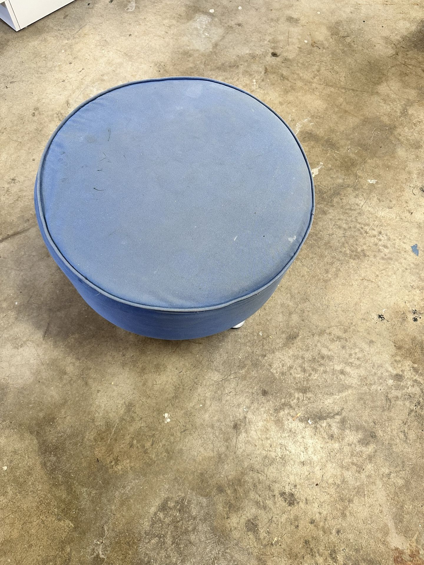 Blue Footstool
