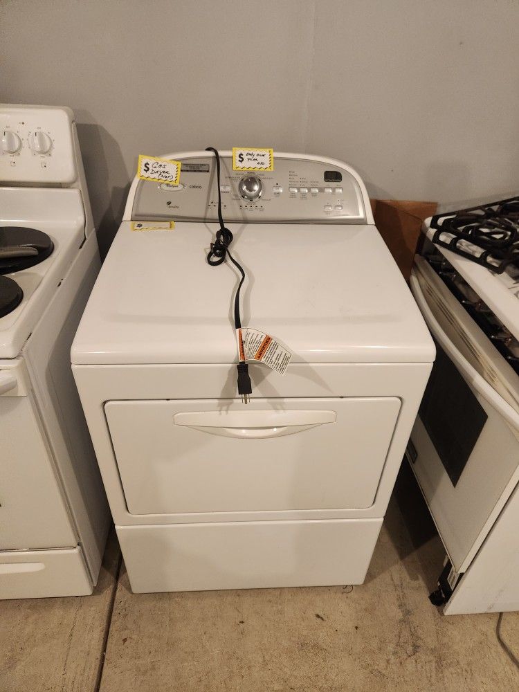 Whirlpool Cabrio Gas Dryer Only One Year Old