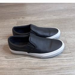Vans Classic Slip Ons Leather Shoes Sz. 6.5 Men’s. Unisex 