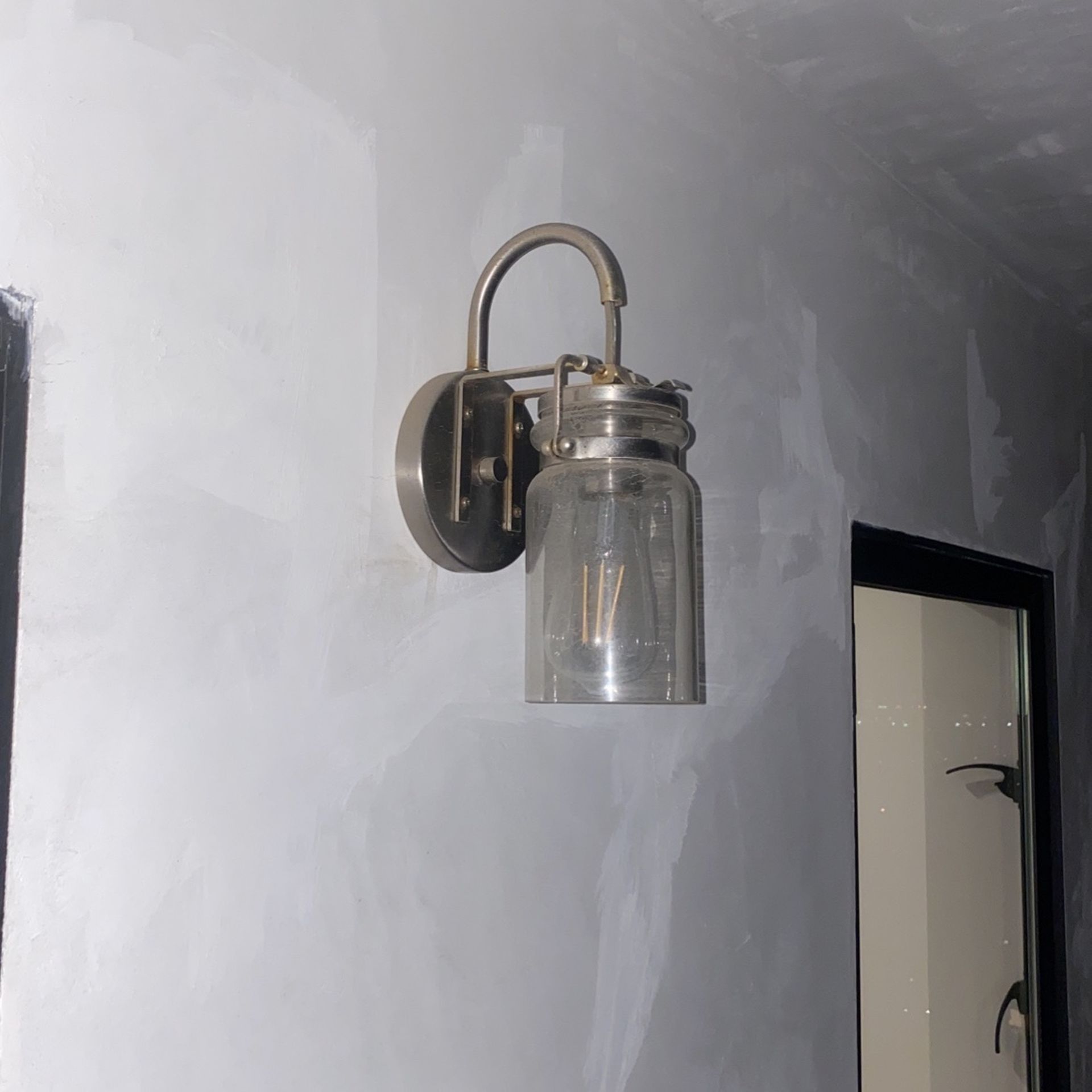 Outdoor wall sconces With Edision Bulbs 1 Pair