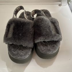  Ugg  Women's Size US 10 Oh Yeah Gray Slip On Slingback Slipper Slides