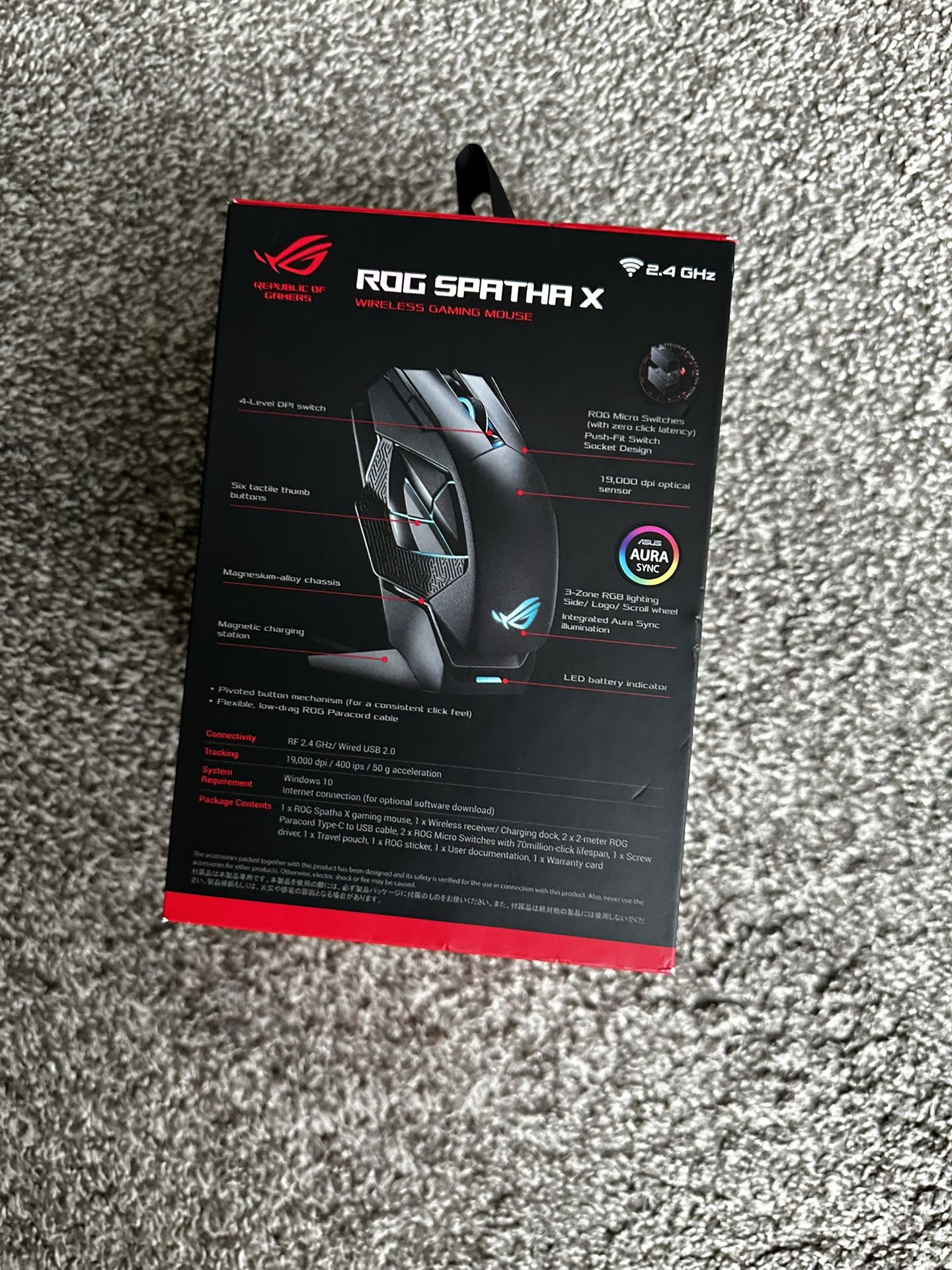 Rog Spatha X wireless gaming mouse