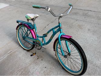 Schwinn Del Mar Teal Pink Cruiser Bike 24’