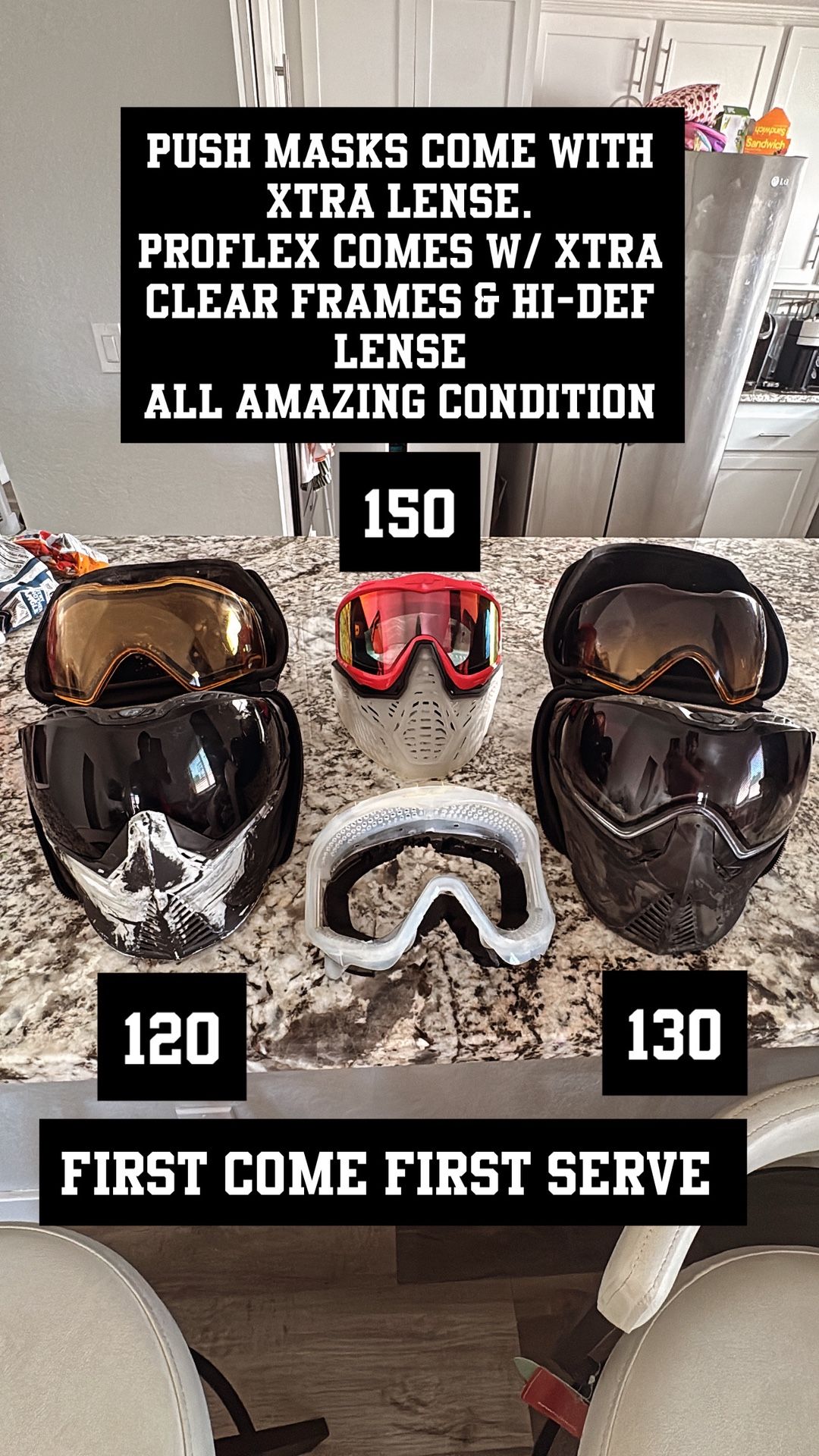 Proflex, Push Masks With Extras
