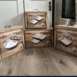 GuyFieri BakeWare, 2 Baking Dish Set 2pc Rectangle, 2 Covered casserole Sets.