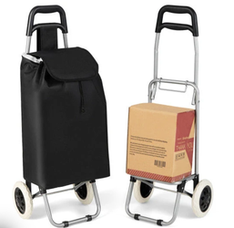 NEW IN BOX Folding Light Weight Wheeled Shopping Trolley Cart with Large Capacity