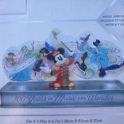 Disney Parks Disney 100 Years Of Music And Wonder figurine New in Box