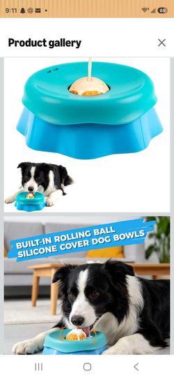 Dog Lick Bowl, Slow Feeder Dog Bowl with Anti-Slip Module, Silicone Dog Licking Bowl for Peanut Butter, Yogurt and Treats, Non-Slip Dog Lick Bowl-Suit