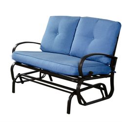 Cushioned Rocking Bench Loveseat