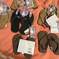 Kids New Rainbow Flip Flops