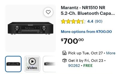 Marantz NR1510 5.2-Ch Bluetooth AV Receiver