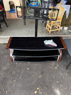 3-Shelf TV Stand with Swivel Mount