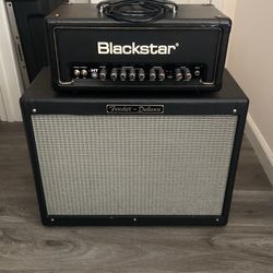 Blackstar HT-5 Amp Head And Fender Deluxe Cabinet