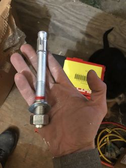 Hilti 5/8”x6” anchors