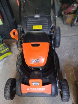 60 V self Propelled  2 batteries no charger