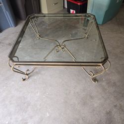 Heavy Glass Coffee Table