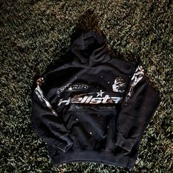 Black And White Hellstar Hoodie Size m