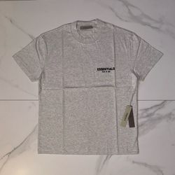 Fear of God Essentials Core Logo T-Shirt Light Oatmeal Large