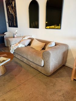 Crate & Barrel Inspired Sofa | Tuxedo Silhouette | Performance Velvet