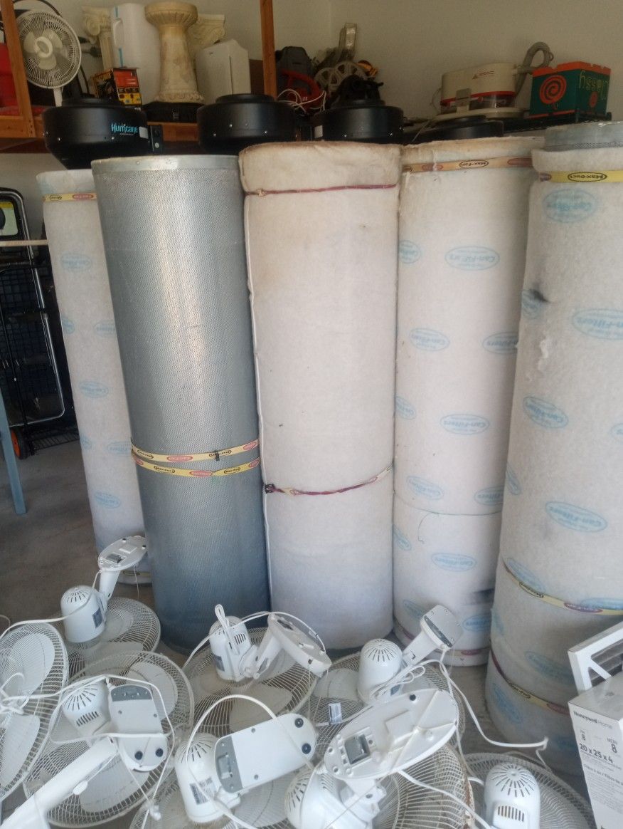 Grow Equipment Carbon Fillters Fans Ballast