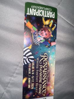 Renaissance Fair Ticket