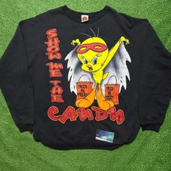 Vintage Looney Tunes Tweety Bird Crewneck X-Large