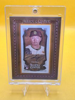 2024 Topps Allen & Ginter - Framed Mini Autographs Yuki Matsui #MA-YM (AU, RC)