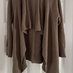 Tommy Bahama Cardigan Sweater Womens Size M  Open Front Brown 