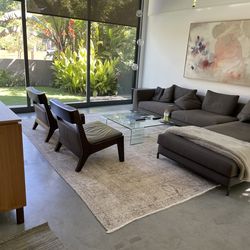 Italian glass coffee table