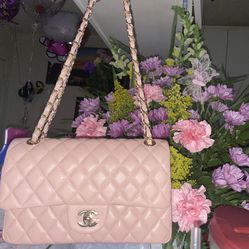Chanel Pink Iridescent Quilted Caviar Classic Double Flap Gold Hardware for  Sale in Anaheim, CA - OfferUp
