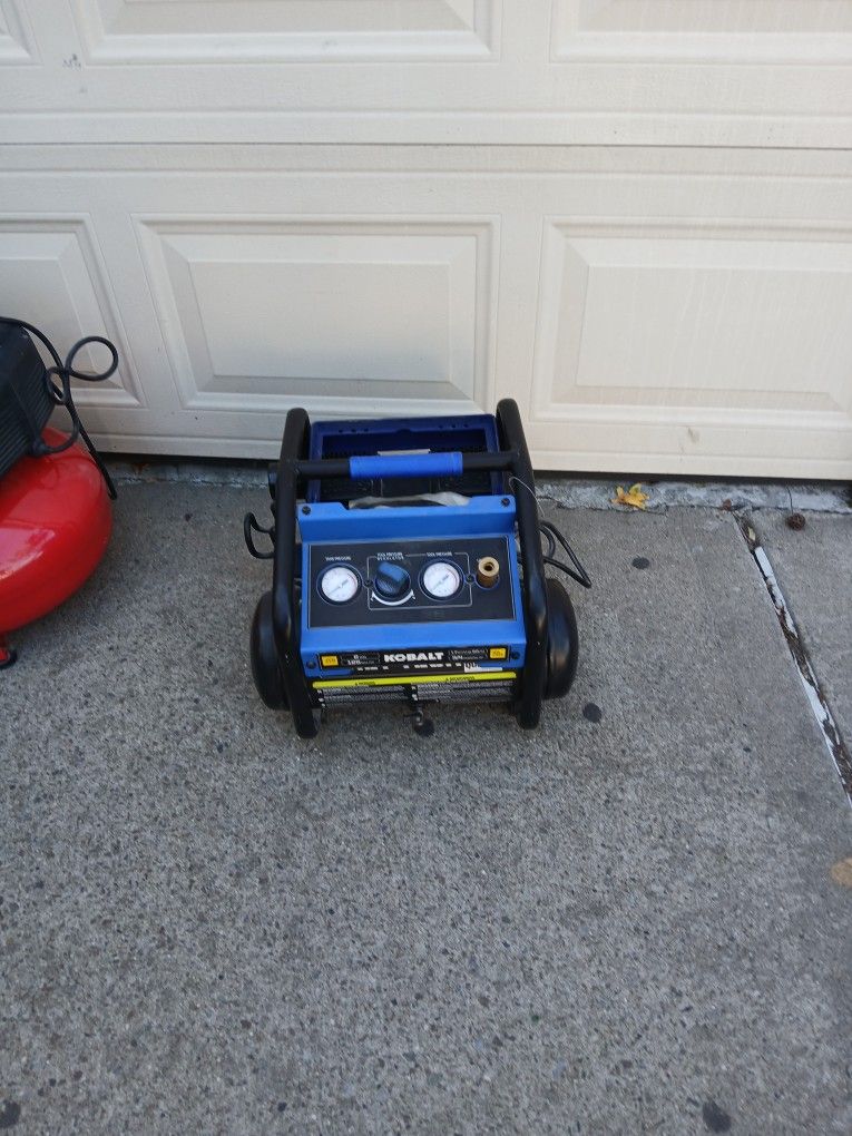 compressor 2 gal 125 psi kobalt quietair electric brand new $140