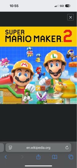 Super Mario Maker 2 Nintendo Switch Game