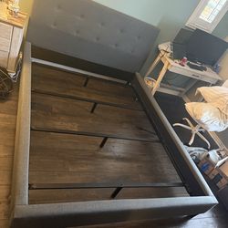 Queen Bedfame and Headboard