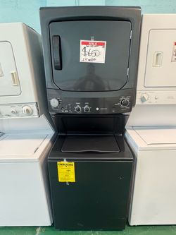 GE 27” stackable washer and dryer gas-110 volt