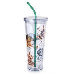 2020 Disney Parks WDW Exclusive Starbucks Venti Large 24 oz Acrylic Tumbler NEW!
