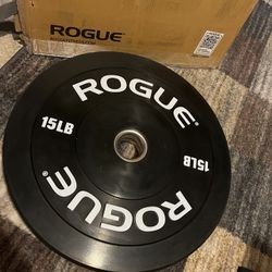 Rogue Fitness Bumper Plates 15lb X2 