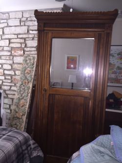 Eastlake Wardrobe w/Beveled Mirror