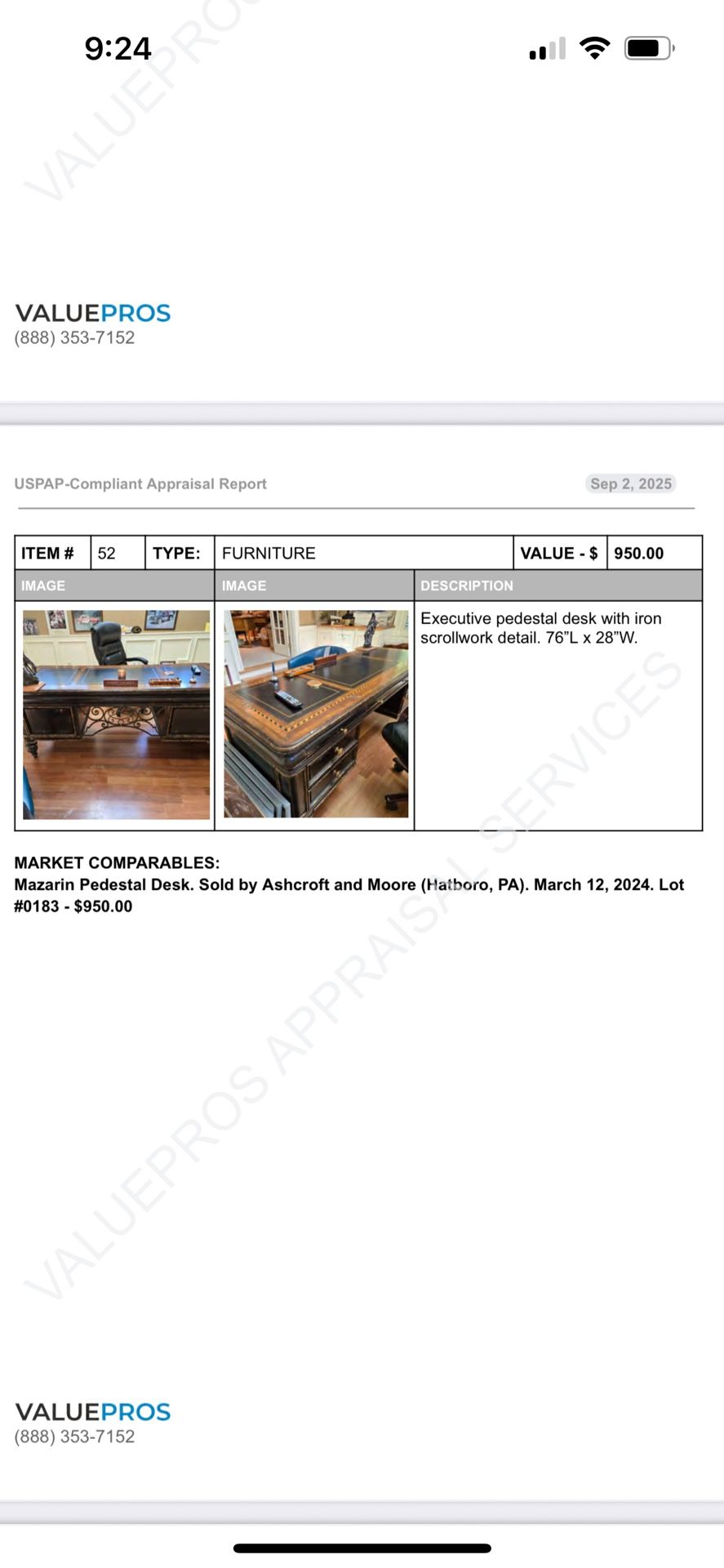Executive Pedestal Desk
